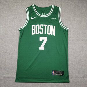 Mens Youths Available Choose Jaylen Brown Green Stitched Jersey